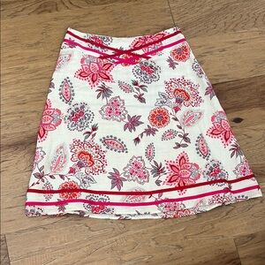 Vintage Tessuto Floral A-Line Skirt-size 6